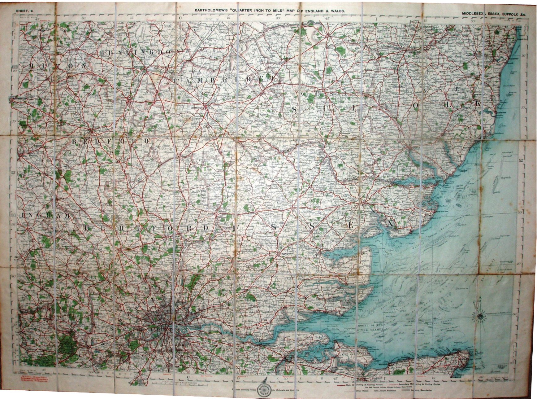 Bartholomew 1919, Quarter Inch Sheet 9